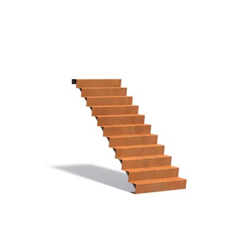 Escaliers Acier corten
