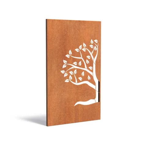 Panneau Abstrait Acier corten