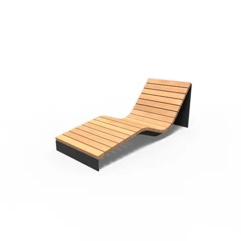 BORG chaise longue Acier enduit