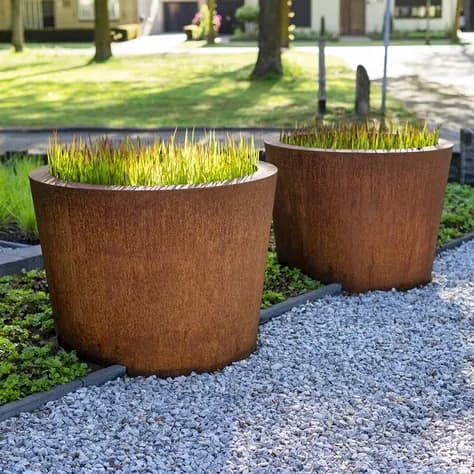 CONIC avec fond Acier corten