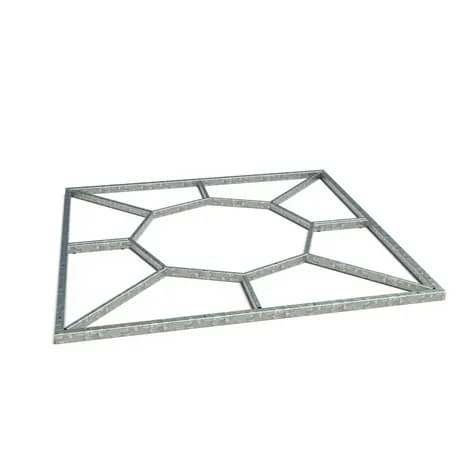 Cadre grilles d'arbres carré Acier galvanisé