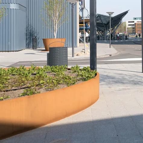 ELLIPSE avec fond Acier corten