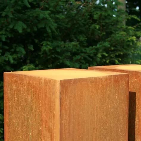 Socle Acier corten