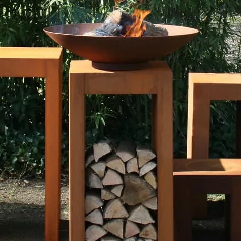 Socle Acier corten