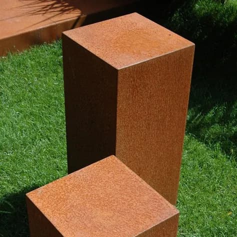 Socle Acier corten