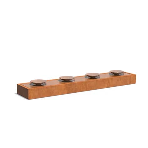 Tables d'eau avec écualles Acier corten
