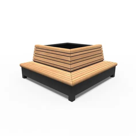 AROS avec banc d'angle Aluminium