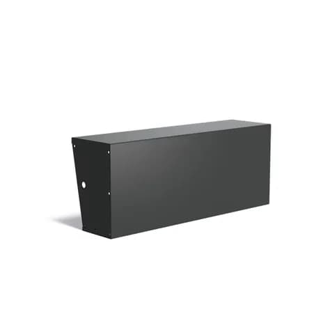 Murs de soutènement 600 avec large bord supérieur droit Aluminium
