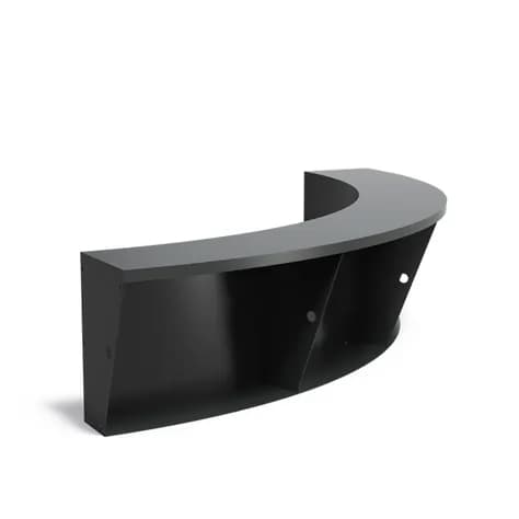 Mur de soutènement 600 avec bord supérieur large courbe Aluminium
