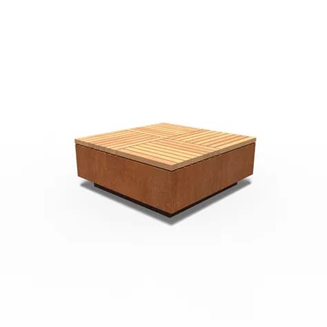 AROS carré Acier corten