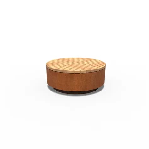 AROS ronde Acier corten