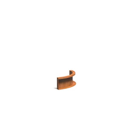 Mur de soutènement 200 courbe Acier corten