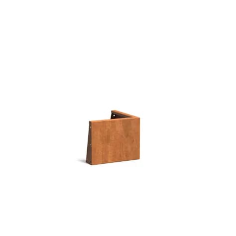 Mur de soutènement 400 angle Acier corten
