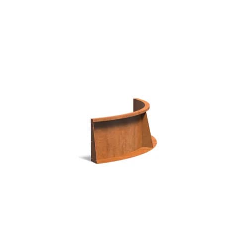 Mur de soutènement 400 courbe Acier corten