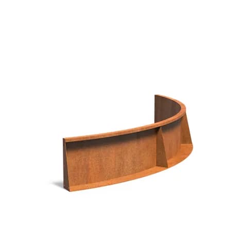 Mur de soutènement 400 courbe Acier corten