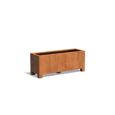 CARREZ avec pieds Acier corten