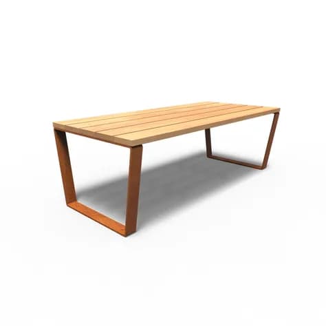 MIO Les Table Acier corten