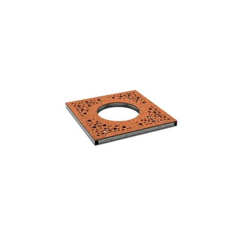 Grilles d'arbres carré 980 Acier corten