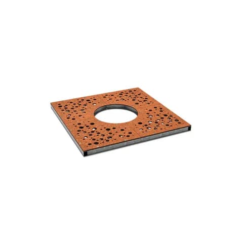 Grilles d'arbres carré 1200 Acier corten