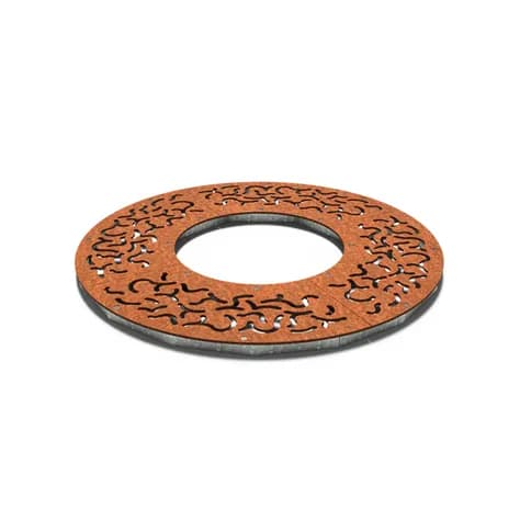 Grilles d'arbres ronde 1490 Acier corten