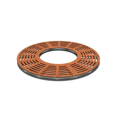 Grilles d'arbres ronde 1490 Acier corten
