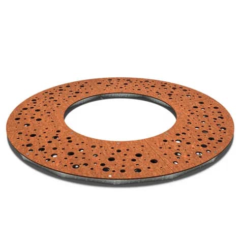 Grilles d'arbres ronde 1950 Acier corten
