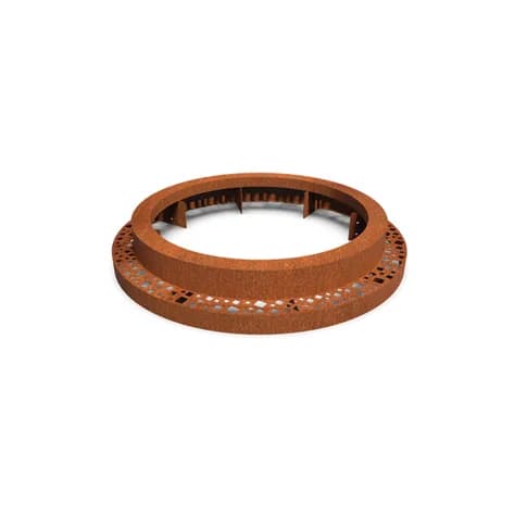 Miroir d'arbre ronde 1200 Acier corten