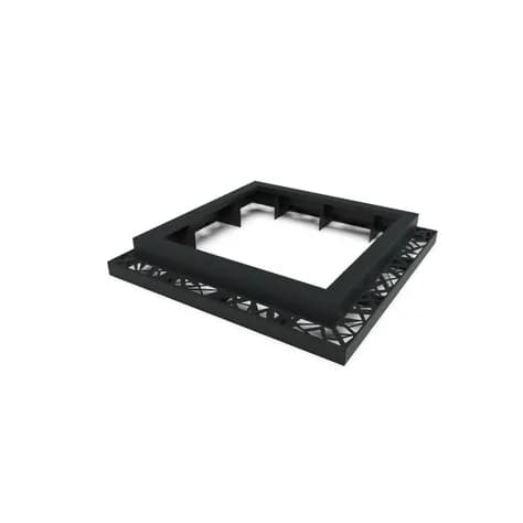 Miroir d'arbre carré 1200 Aluminium