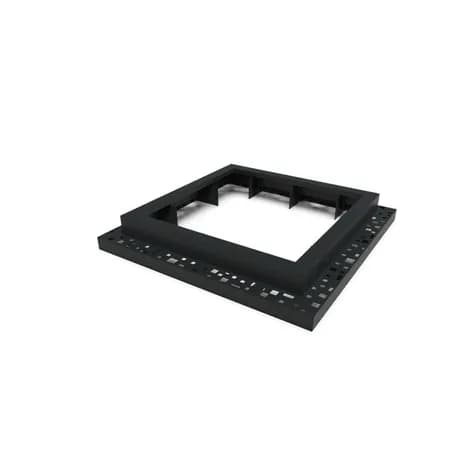 Miroir d'arbre carré 1200 Aluminium