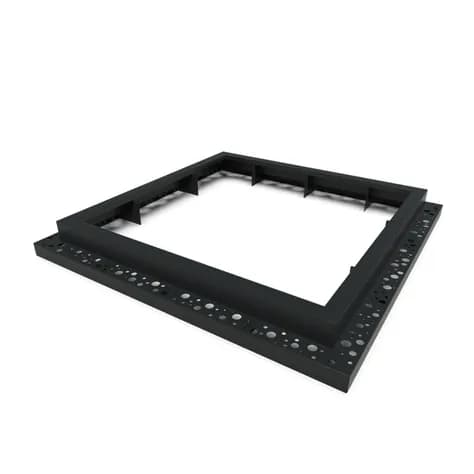 Miroir d'arbre carré 1800 Aluminium