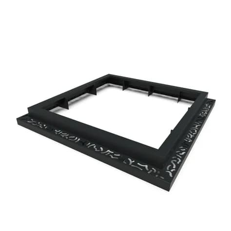 Miroir d'arbre carré 1800 Aluminium