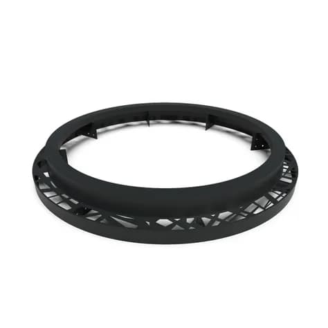 Miroir d'arbre ronde 1800 Aluminium