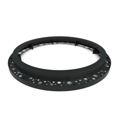 Miroir d'arbre ronde 1950 Aluminium