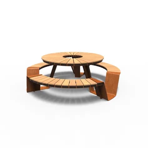 DUNC set de pique-nique Acier corten