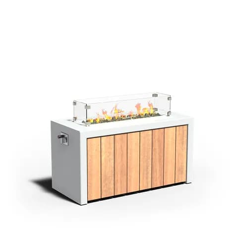 BRANN avec décoration en bois Aluminium