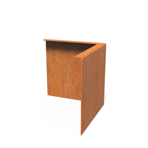 Bordure de jardin angle supperieur plié Acier corten