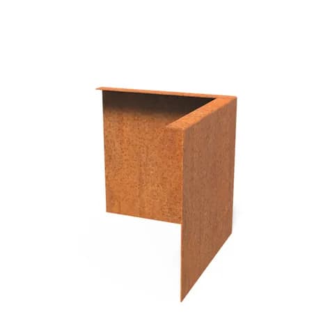 Bordure de jardin angle supperieur plié Acier corten