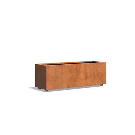CARREZ Sur roulettes Acier corten