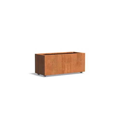 CARREZ Sur roulettes Acier corten