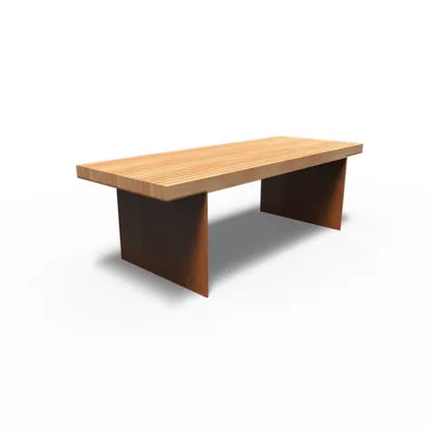 BORG Les Table Acier corten