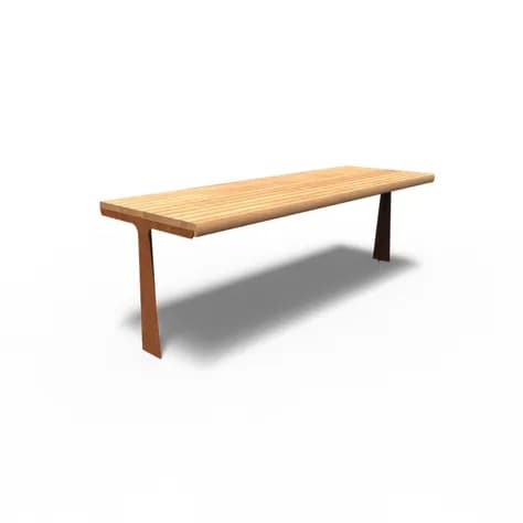GRO Les Table Acier corten