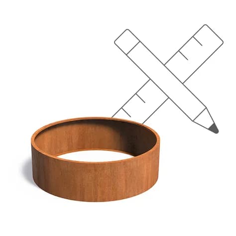 CIRCUM Sans fond Acier corten