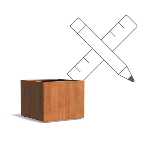CARREZ Sur roulettes Acier corten