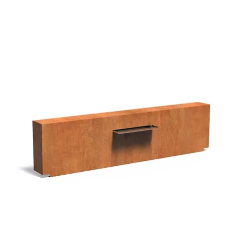 parois de bassin fixe Acier corten