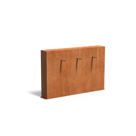 Parois de bassin autoportante Acier corten