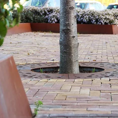 Grilles d'arbres ronde 1800 Acier enduit